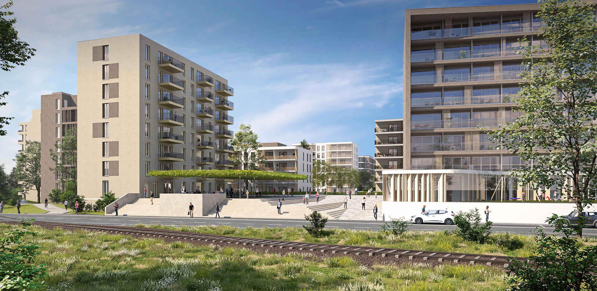 Wohnungsquartier, Banaterstraße, Geretsried